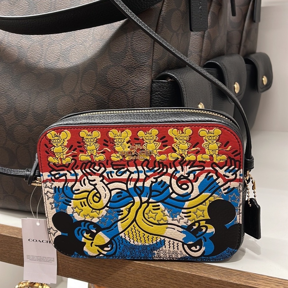 Coach Disney Mickey Mouse X Keith Haring Mini Camera Bag
Gold/Chalk Black Multi - Picture 15 of 16